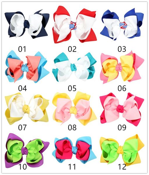 

sfx7clips baby europe ribbon bow girls hairpin large bowknot barrette kids boutique bows children hair accessories kfj19