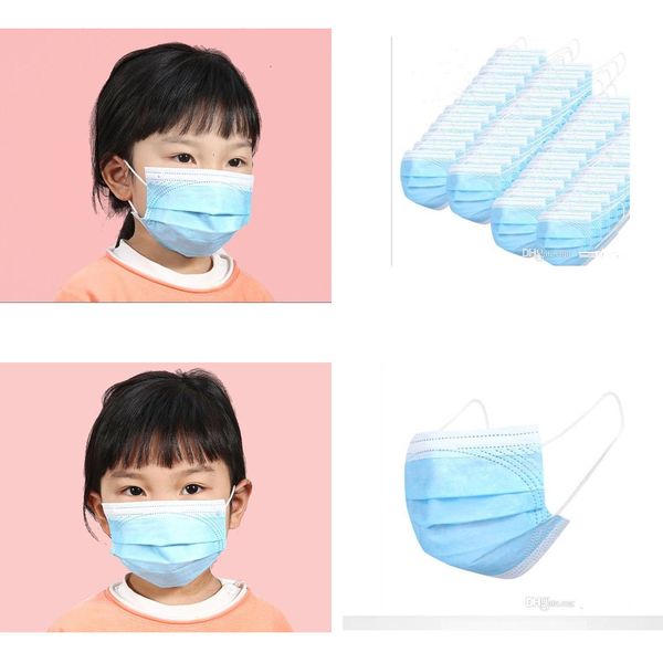

50 masks layers children masks 3 disposable protective pcs breathable facial protective cover masks anti dust 506no54p cec4
