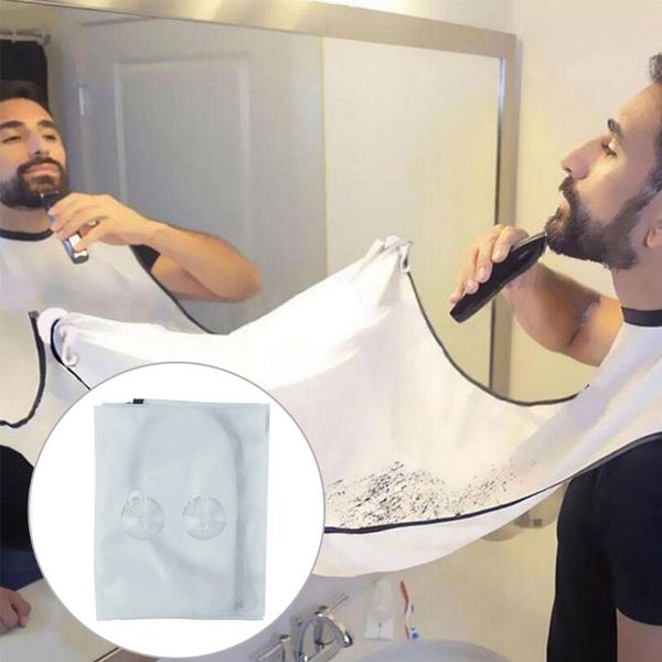 

bath accessory set 1pcs male beard apron dress men haircut waterproof floral cloth household cleaning protecter bathroom accessories