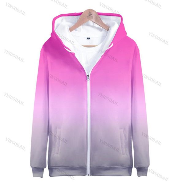 

men's hoodies & sweatshirts 3d printed zipper women/men harajuku fashion long sleeve hooded 2021 streetwear clothes, Black