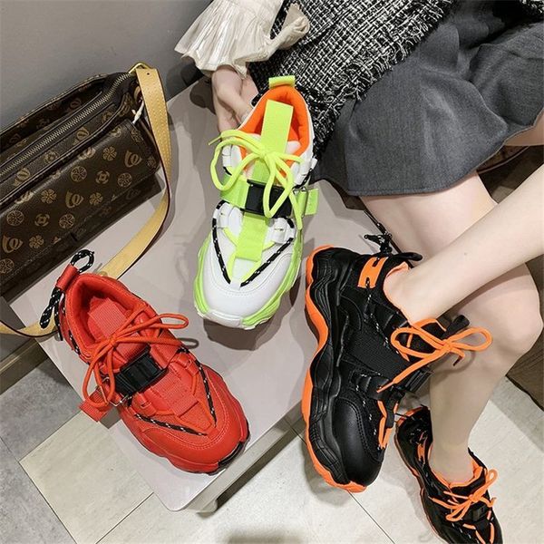 

2021 new spring summer woman jogging gross parenting leisure fashion black red femme basket shoes 06lb, Black;white