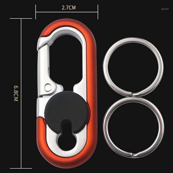 

classic zinc alloy rope key chain women men keychains buckle for car key ring holder bag pendant jewelry gift1, Silver