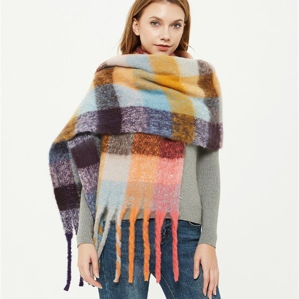 

new autumn/winter olid-colored scarf shawl scarves women thick tassel scarf 17558 201104, Blue;gray