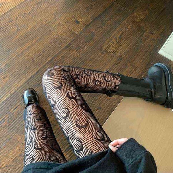 

socks ins spring and summer moon black silk stocking' long tube knee socks thin tidal red jk fishing net stockings sexy, Red;black