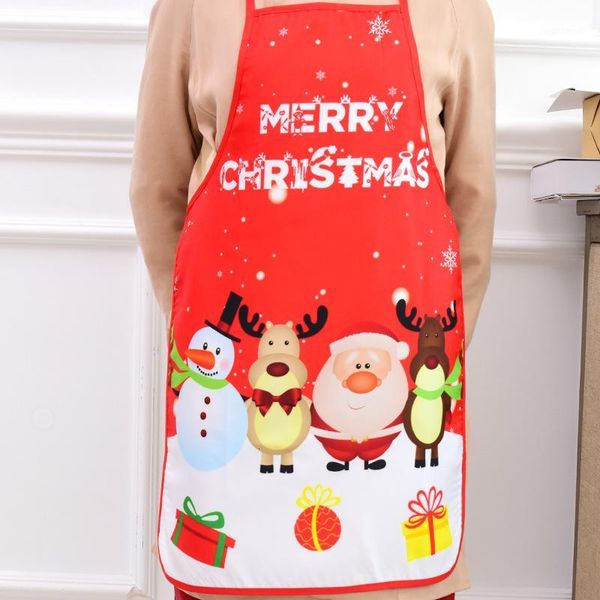 

aprons christmas apron santa claus elf elk kitchen decorations for home personality novelty ornament party1