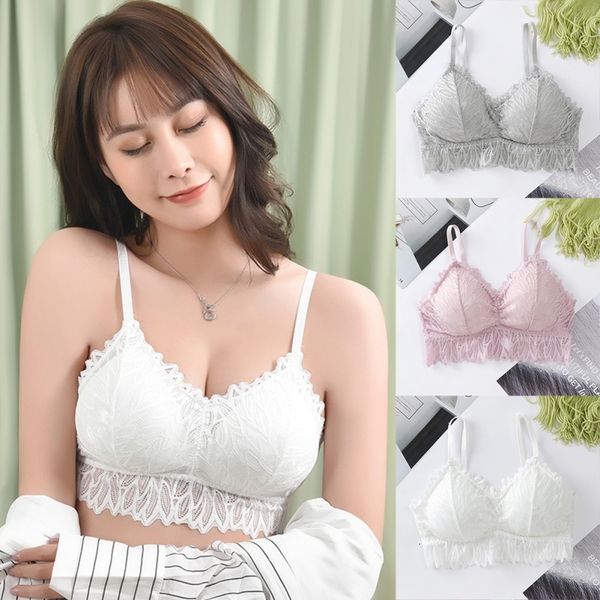 

women bra lace solid color bras girls simple wireunderwire wild sweet comfortable intimates, Red;black