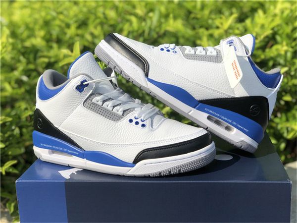 

2021 air authentic 3 white black blue fragment casual shoes for men university navy zapatos sneakers outdoor sports with original box us7-1