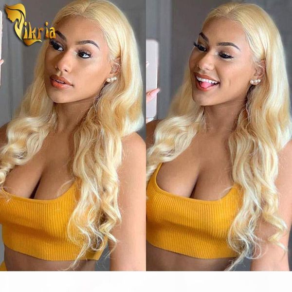 

новое прибытие 613 blonde body wave парики шнурка передний парик человеческих волос полный шнурок парики шнурка pre щипковых тертого 130 ~ 1, Black;brown