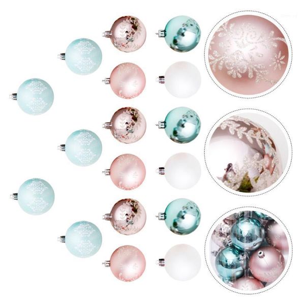 

30pcs pendants delicate colored drawing balls for christmas women1