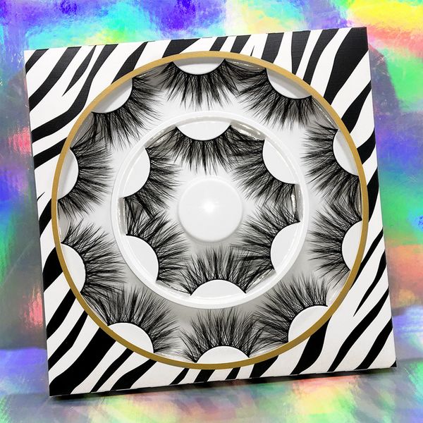 

mink eyelashes natural false eyelashes long eyelash extension faux fake eye lashes makeup tool 8 pairs/set