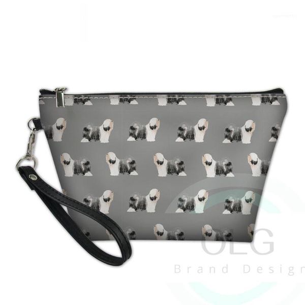 

large capacity make up bags for women cute tibetan terrier dog printing cosmetic cases ladies travel grey toiletry bag storage1