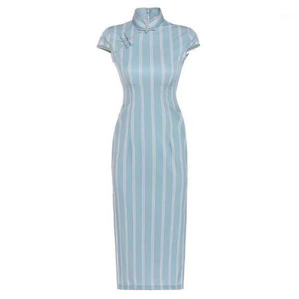 

oversize 3xl high split elegant rayon female qipao chinese style print flower evening party cheongsam vintage short sleeve dress1, Red