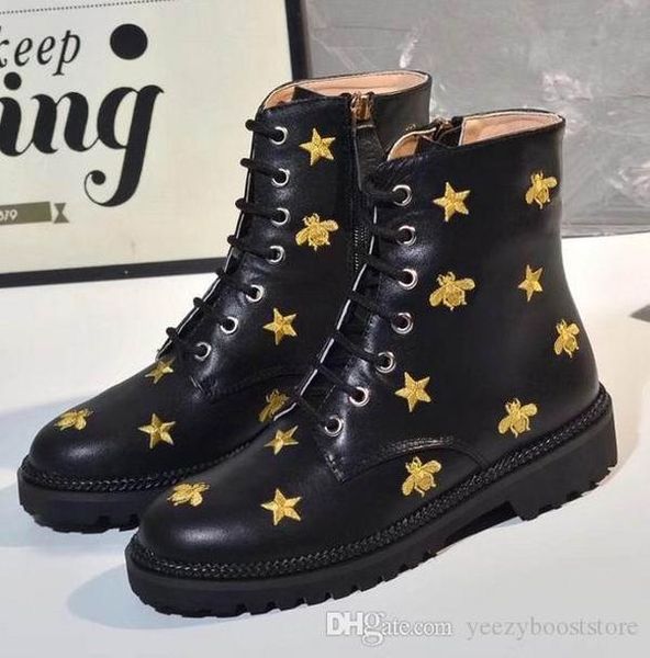 

последние женские сапоги мартин пустыни для пустыни для женщины 100% натуральная кожа высочайшего качества размер нам 5-8 мода зимняя обувь, Black