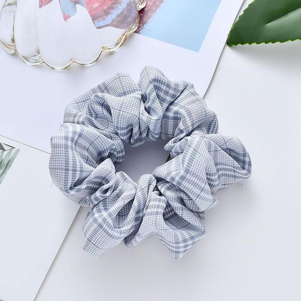 

fashion plaid scrunchies women elegent grid hair ring sweet color rubber bands elastic hair bands girl ponytail hair accessories wmtqjr