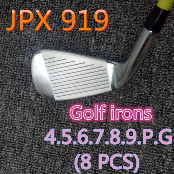 

8pcs jpx919 набор гольф-клуб для гольфа для гольфа 4-9pg r / s мягкая сталь / графитовая клубная крышка