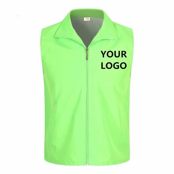 

1pcs custom design vests print logo men woman high visibility safety vest work vest workwear uniform, Black;white