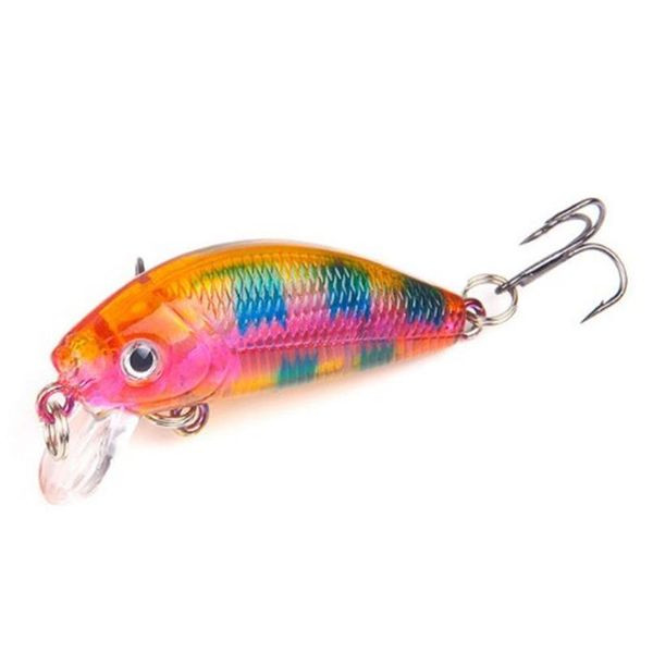 

1pcs 50mm 3.7 g minnow fishing lure artificial hard bait ater wobblers bass pike crankbait swimbait fishing acc qylech