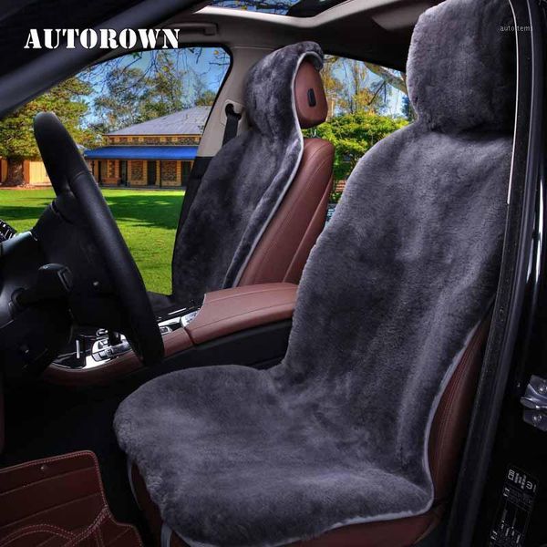 

autorown comfortable real sheepskin car seat cover front seat protector soft for all season auto interior accessories 2020 new1
