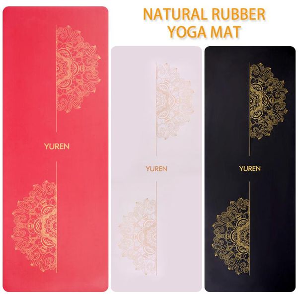 

yoga mats yuren exercise mat non slip extra grip natural rubber workout for pilates fitness gymnastics