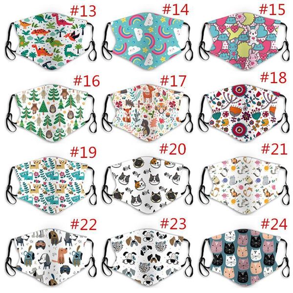 

dinosaur protector cartoon print kids fashion masks cat xk20 anti-fog face mask dustproof dafdq