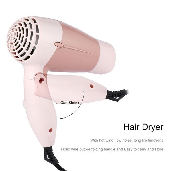 

1200 вт мини размер складной волосы ручка для волос compact fair sharier blow shareer hot wind low shall long life travel eu us h sqcxhd
