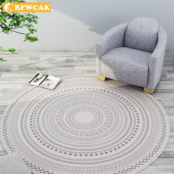 

carpets nordic round ins style simple modern living room bedroom bedside carpet computer chair hanging basket mat