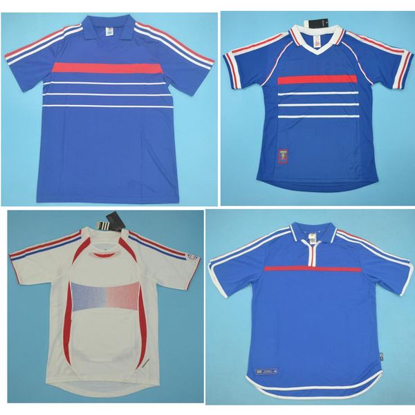 

1984 1998 france retro jersey zidane soccer jerseys 2000 henry vintage classical 2006 football shirt pires maillot de foot, Black;yellow
