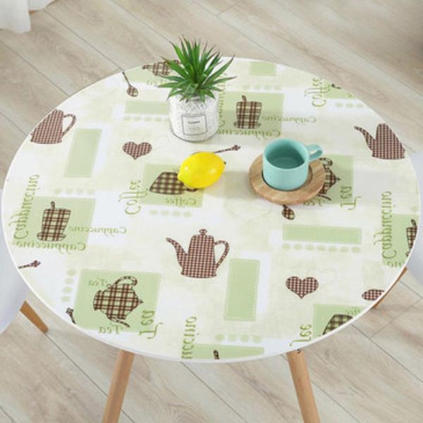 

hazy pvc скатерть водонепроницаемый круглый стол ткани столовые крышки кухонный узор мягкие стеклянные ткани защитить настольный sqcmfm