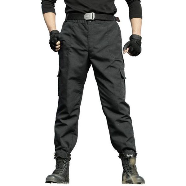 

mens tactical pants for men multi pocket waterproof lightweight covert urban casual fitted indestructible outdoor trouser, Black