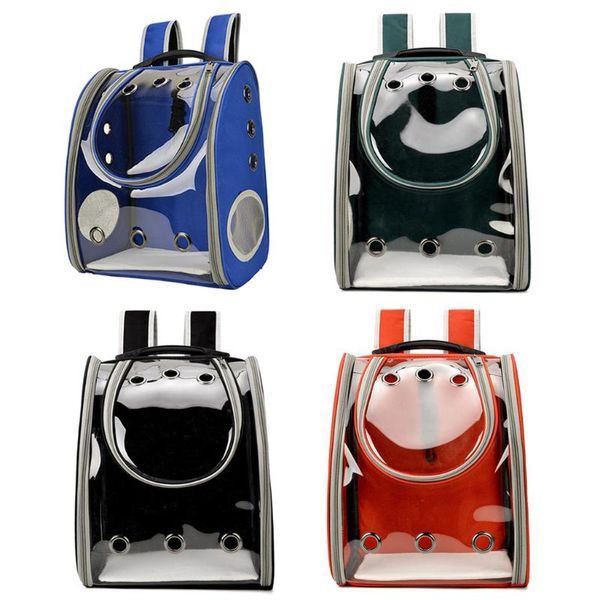

portable travel pet carrier bubble backpack bags for small dog cat puppy