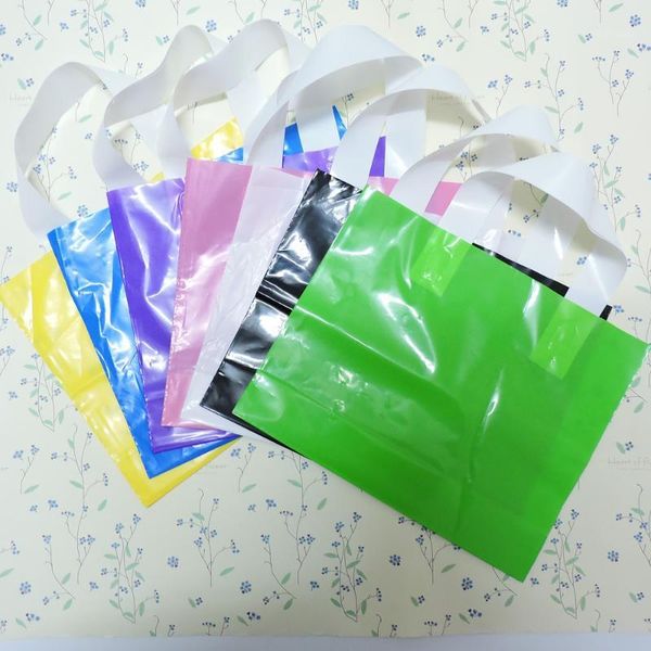 

christmas decorations 50x40+12cm custom printed gift plastic bag/handle packaging bag/shopping bags for clothing1