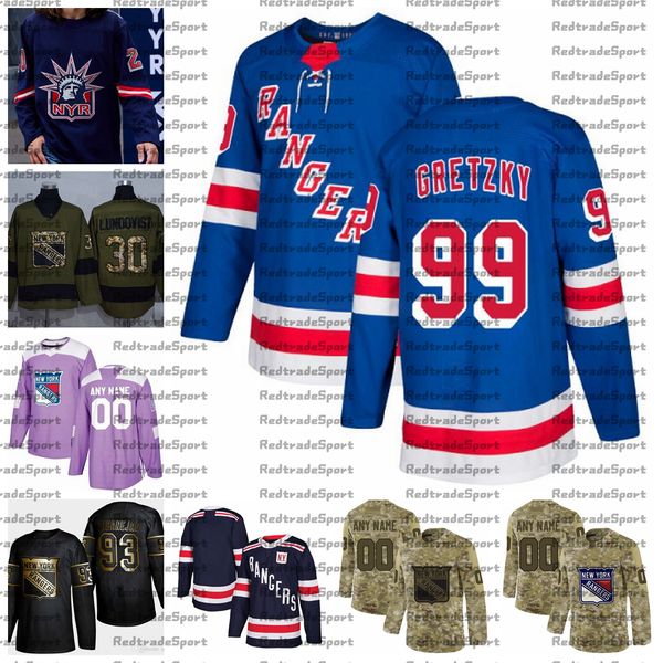 

2021 reverse retro customize 99 wayne gretzky new york rangers hockey jersey golden edition camo veterans day fights cancer stitched jersey, Black;red