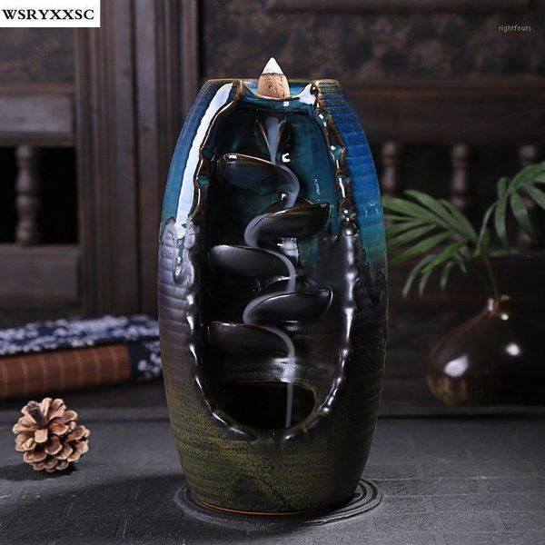 

vase pour incense burner, smoke flow long, inverted incense incense, home furnishings1