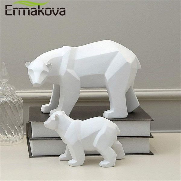 

ermakova sculpture geometric resin polar statue fashion deskornament modern abstract bear figurines 1007