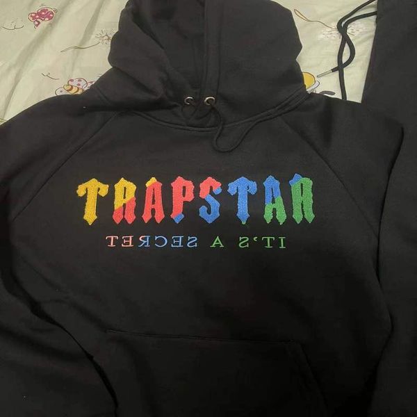 

trapstar sportswear hoodies decoding hooded sportswear-gray revolution medium men's and women's sportswear suit set short sleeve, Black