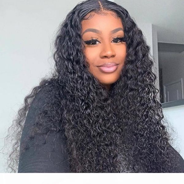 

peruvian deep curly 360 lace frontal wigs pre plucked hairline natural color human hair glueless lace wigs, Black;brown