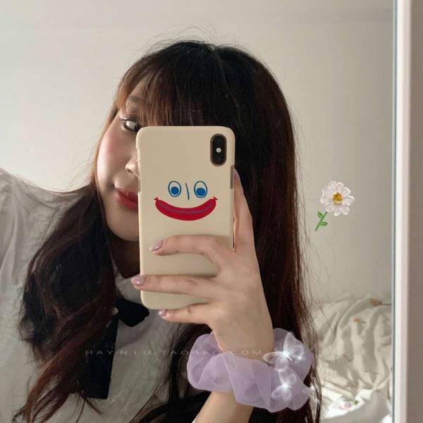

korean style cartoon smiley face is suitable for xs 11promax mobile phone case 8 / 7plus hard xr