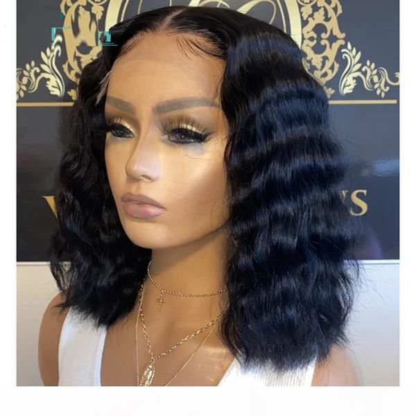 

kinky завитые 13x4 парик шнурка части среднего brown шнурок среднего размера крышка jet black парик для чернокожих женщины с ребенком волос, Black;brown