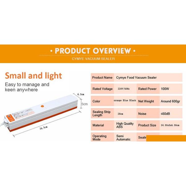 

220v/110v matic vacuum food sealer machine vacuum sealing machine film container food sealer saver keep fre qyljqv ppshop01