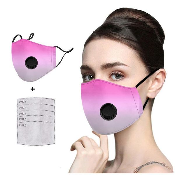 

respirator 1/5 fashion with mask 5/10 pcs filters face camping tie dye masks for germ protection flag bandana