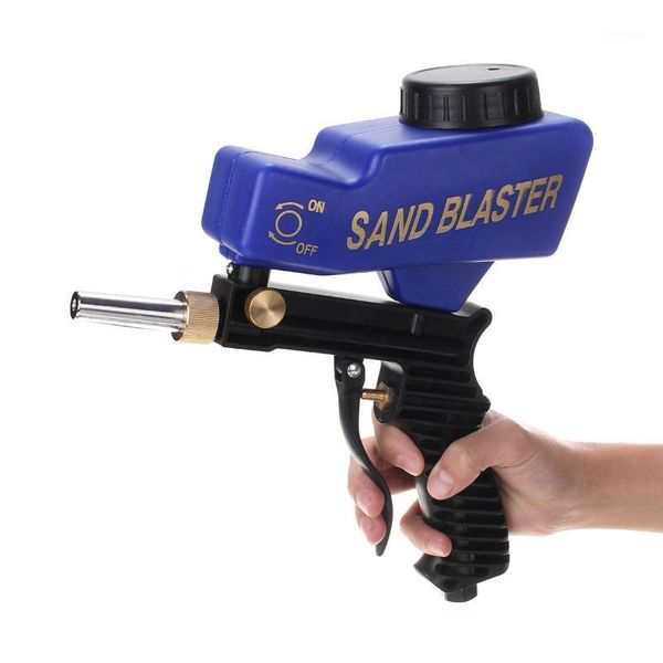 

portable gravity sandblasting gun pneumatic sandblasting set rust blasting device small sand blasting machine 150psi1