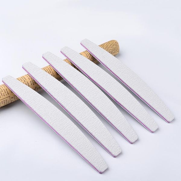 

new arrival 5 pcs suit polished nail files set half moon sanding nail file manicure tools nail a qyldig
