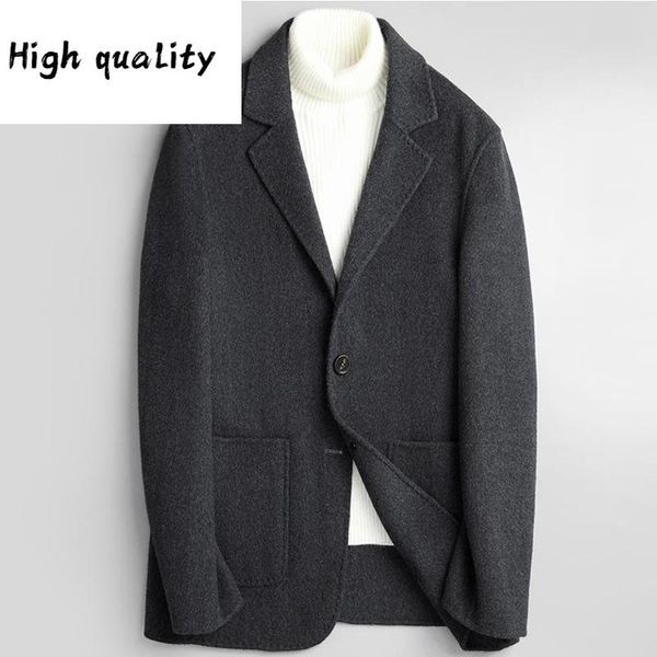 

woolen new coat for men in autumn and winter 2020, Black