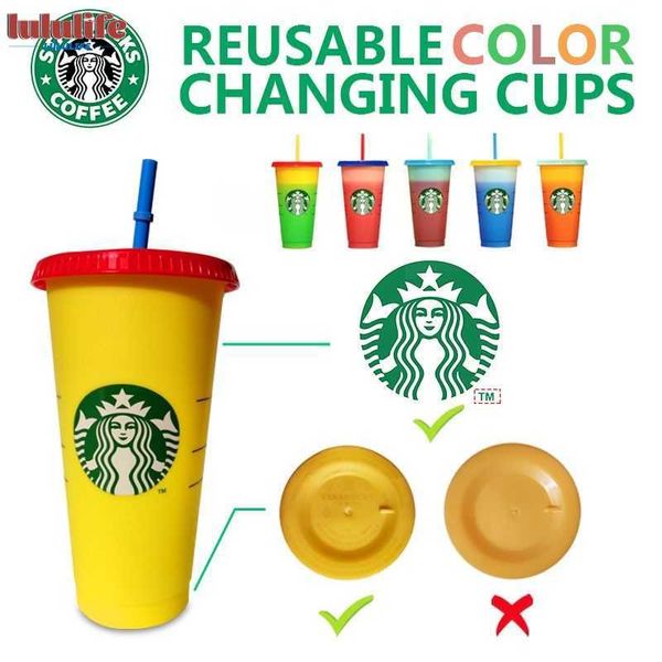 

starbucks color changing cold cups tumbler tumbler reusable plastic cup summer collection cup starbucksr3wk