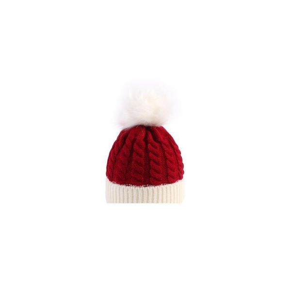 

autumn/winter christmas children's knitted hat winter warm baby woolen hat red green baby christmas gifts kids christm qylnjw, Yellow