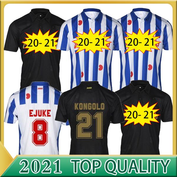 

2020 2021 heerenveen sc soccer jersey home men away black soccer shirts customized football shirt, Black;yellow