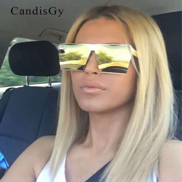 

sunglasses square women mirror rose gold brand designer sun glasses, White;black