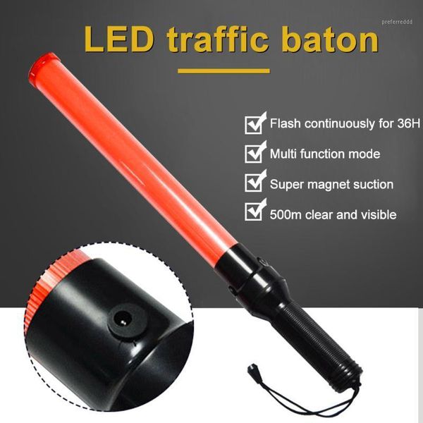 

traffic light led 54cm glow hand safty stick wand flash warning indicator traffic1