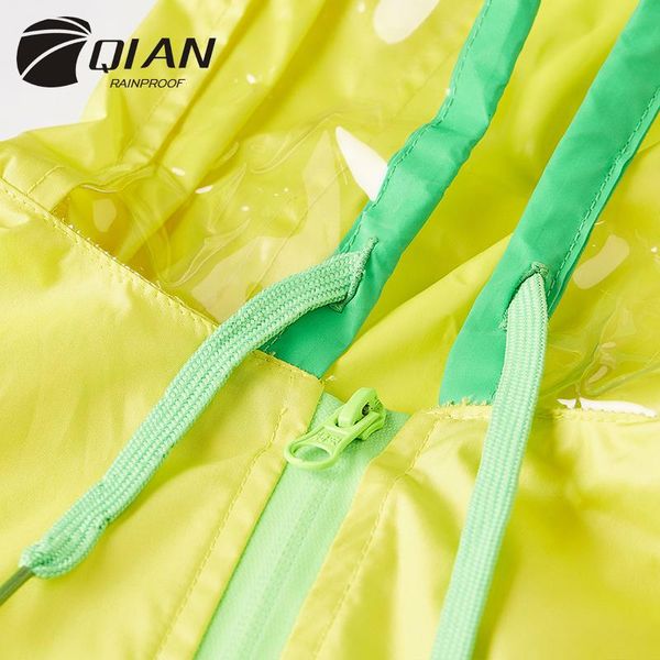 

qian rainways детя дождевое пальто цветение в дождь детская дождевая одежда pu rainsuit rainsuit barparent beas breim gloak paccoat bbyhey