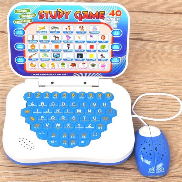 

new child learning machine with mouse computer learning education machine tablet toy gift random color y200428